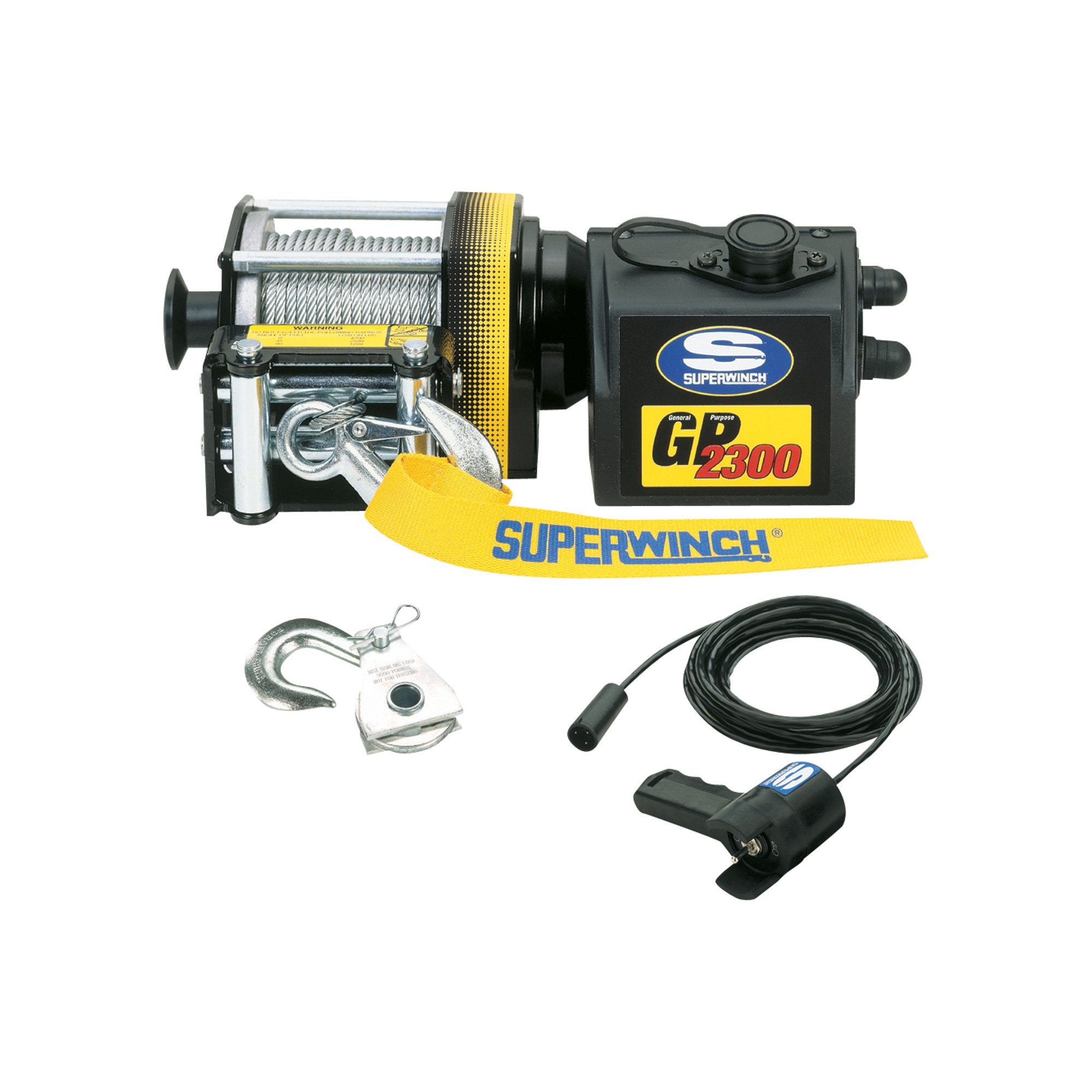 Superwinch 12V DC Electric Winch — 2300-Lb. Capacity, Model# GP2300